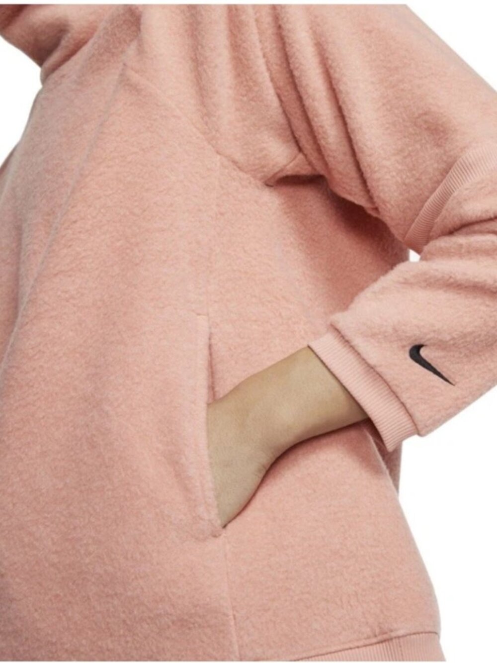 Nike Cowl Neck Therma Training Fleece Pullover Athleisure Athletic Women's L - Picture 2 of 8